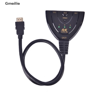 Gmeilie 3 puerto Hdmi divisor cable 1080p Interruptor de Interruptor Ps4 Hub Adaptador Para Hdtv Xbox Br