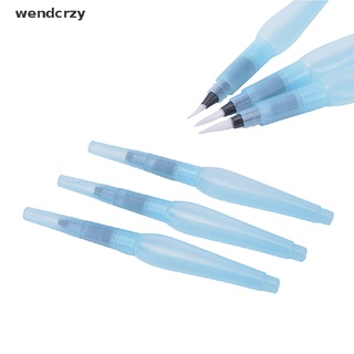 wendcrzy - pincel de agua (3 unidades, herramienta para manualidades, acuarela, caligrafía, tinta co)