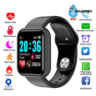 pulsera inteligente moame y68 impermeable con monitor de ritmo cardiaco/presión arterial para ios/android