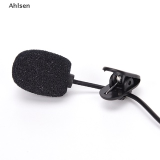 [Ahlsen] mini Micrófono Manos Libres De 3,5 Mm De Alta Calidad Con clip En Solapa lavalier Para pc/laptop Negro .