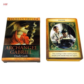 Huwai juego De mesa completa De Gabriel Ocle De mano De ángel inglés 44 Cartas baraja Tarot Divação De familiar