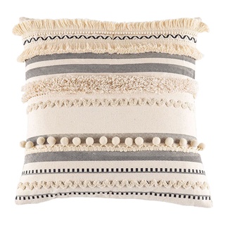 Boho Throw Pillow Cover 30x50cm Tufted Decorative Accent Cushion Covers
