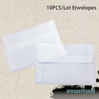 [prosperityus3] 10 unids/lote sobres de papel semitransparente para almacenamiento de tarjetas postales DIY