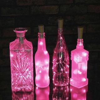 Spl 15/20 LED botella de vino corcho luces de alambre plateado para boda Festival decoración de fiesta (7)