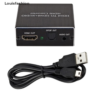 [louisfashion] Convertidor de Audio estéreo Toslink 4K/HDMI a HDMI SPDIF/convertidor de Audio/Extractor caliente