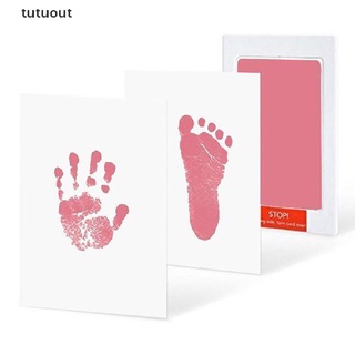 tutuout bebé recién nacido huella de mano sin tinta recuerdo regalo de pata impresión recuerdo regalos co
