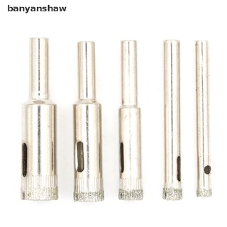 banyanshaw 5 piezas brocas de sierra de agujero de diamante para cortador de cerámica de azulejos de vidrio 5-12 mm co