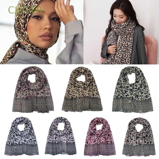 CLEVER Cotton Leopard Hijab Veils Wide Scarves Muslim Headband Women Muslim Wear Femme Shawls New Muslim Hijabs Hijab Stoles Islamic Headscarf