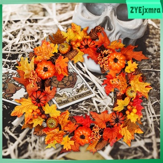 16\\\\» cosecha de otoño corona de pino cono de bayas guirnalda hogar decoración interior