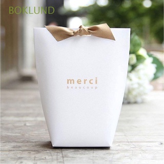 boklund caja de caramelo negro de papel kraft bolsas de regalo cajas de regalo 5pcs boda blanco dragee merci regalo caja de embalaje suministros