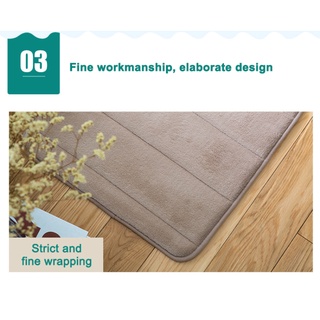 alfombra de baño hogar coral terciopelo alfombra absorbente antideslizante espuma viscoelástica absorbente suelo de inodoro se puede lavar heartsoul (6)