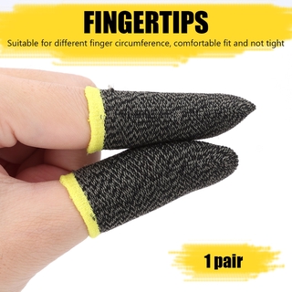 1 par de dedos cubierta controlador de juego para PUBG a prueba de sudor no rasguño sensible pantalla táctil Gaming Finger pulgar manga guantes (5)