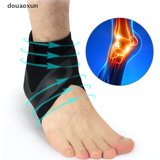 douaoxun - soporte de tobillo ajustable para esguinces de pie, lesiones, dolor, protector co