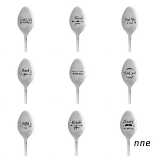 nne. Stainless steel thank you peanut butter spoon for Thanksgiving Christmas gift