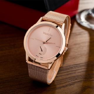 Reloj de mujer Reloj de malla creativa de oro rosa de lujo (1)