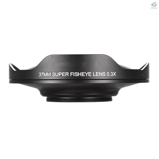 Fy Andoer - lente de ojo de pez (37 mm X HD, Ultra gran angular, con capucha de repuesto para videocámaras) (5)