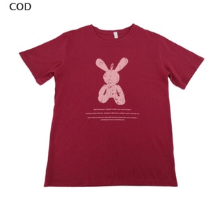 [cod] camiseta mujer manga corta cuello redondo mujer camiseta lindo conejo impresión camiseta mujer caliente