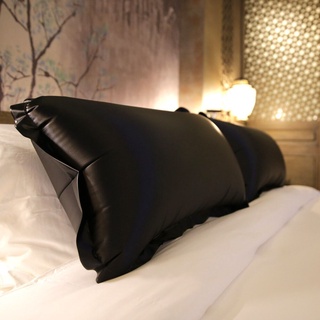 2pcs Toughage 80*50cm PVC inflable funda de almohada de lujo impermeable negro rojo funda de almohada para parejas