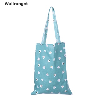 wnt> 1x lindo patrón bolsa de lino bolso eco compras al aire libre lona bolsas de hombro bien