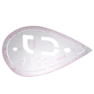 7 unids/set regla sastre kit de medición de costura transparente dibujo regla yardstick manga brazo francés curva conjunto regla de corte pala rueda (3)