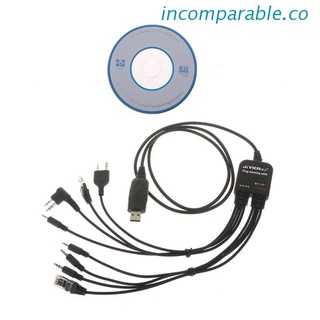 RABLE USB 8 En 1 Cable De Programación Para Baofeng Kenwood TYT QYT Para Motorola for HYT etc