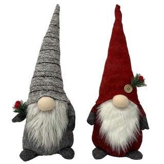 Sc gnomos de peluche decoraciones de navidad sin cara muñeca mesa fiesta accesorios suministros sombrero rojo muñeca juguetes adornos poste de pie