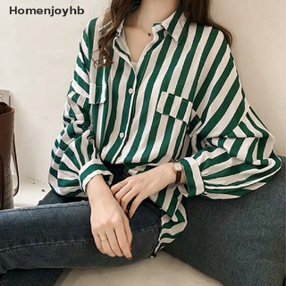 hhb> mujeres suelta cuello v blusa estilo rayas tops manga larga camiseta casual maxi camisas bien (1)