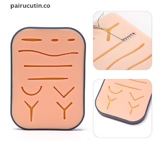 (nuevo) silicona médica sutura piel entrenamiento quirúrgico herida sutura práctica estera modelo [pairucutin]
