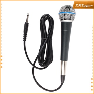 micrófono de karaoke con cable para cantar, fiesta, mano, micrófono cardioide vocal