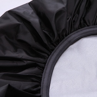 100L mochila impermeable cubierta de lluvia bolsa de polvo bolsas de senderismo, negro (8)