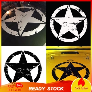 【Ready】Army Star Graphic Vinyl Car Styling Window Engine Hood Reflective Sticker Decal