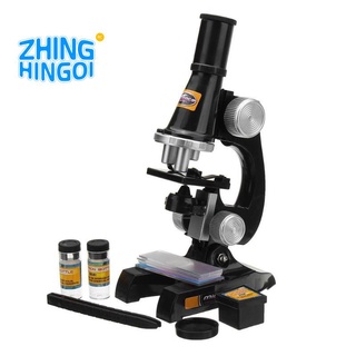 Microscopio Kit de laboratorio Led 100X/200X/450X educación en casa ciencia juguete educativo refinado microscopio biológico para niño niño