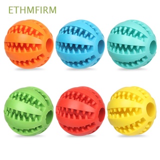 ethmfirm - dispensador de alimentos de elasticidad de 5/6 cm, divertido, interactivo, juguetes de masticar, dientes de perro, bolas de goma limpias, bolas de goma resistentes, juguete multicolor