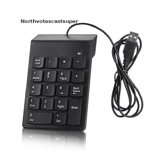 northvotescastsuper usb teclado numérico teclado de 18 teclas para laptop deskto pc nuevo nvcs