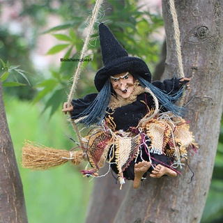 【BSB】 TBoxBo Halloween Flying Broom Bruja Colgante Suministros de Pared Decoración de 【Baishangbest】