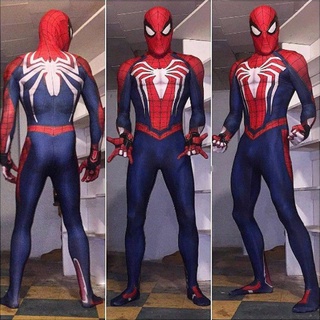ps4 insomniac spiderman cosplay disfraz de impresión 3d adulto niños spidey zentai traje