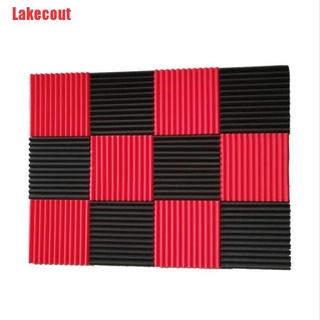 Lakecout - 12 paneles acústicos, espuma acústica, baldosas acústicas, espuma de estudio, cuña de sonido
