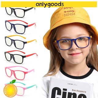 Only Flexible luz azul bloqueo de silicona marco de vídeo gafas de juegos de los niños gafas de ordenador gafas de protección UV niños niñas Anti fatiga de los ojos Anti radiación gafas de los niños gafas
