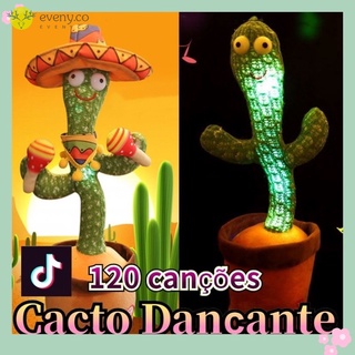 Luminoso/grabado/bailar Cactus peluche Shake juguete con 120 canciones y danza educación temprana (5)