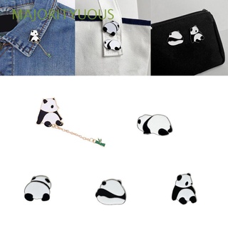 broche de panda mayoritario joyería insignia solapa pin accesorios de ropa regalo esmalte pin de dibujos animados lindo (1)