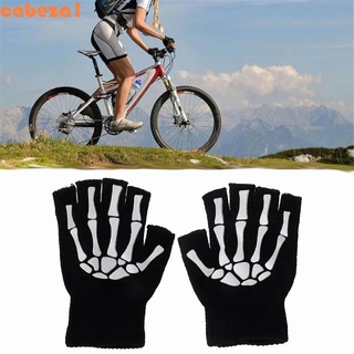 Cabelle1 Mtb Bicicleta De montaña medio Dedo Esqueleto equipo De Ciclismo al aire libre guantes De Ciclismo para Bicicleta/Multicolor