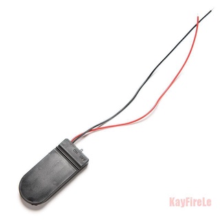 Kayfirele 5Pcs DIY 3V botón celda titular caja con interruptor de encendido-apagado CR2032