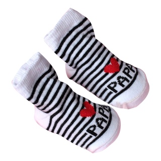 [EFE] calcetines de piso antideslizantes para bebé, mamá, papá, letra