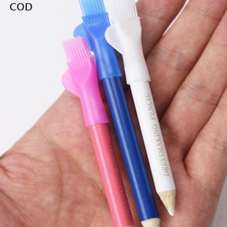 [cod] 3 pzs lápiz de tiza para sastres con pincel para modistas diy marcador de manualidades caliente