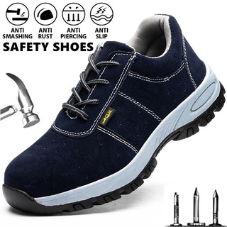 Geili zapatos de seguridad/botines zapatos de deporte Anti-aplastamiento Anti-piercing zapatillas de deporte de los hombres de las mujeres de seguridad zapatos de trabajo impermeable zapatos de senderismo Kasut Keselamatan