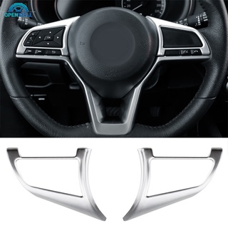 2pcs Auto Volante Botón Trim ABS Interior Del Coche Estilo Accesorios Para 2014-2019 Nissan Rogue