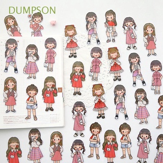 DUMPSON Cute Wears Boy&Girl Sticker Label Diary Stationery Sticky DIY Scrapbooking Kawail Decorative Stickers