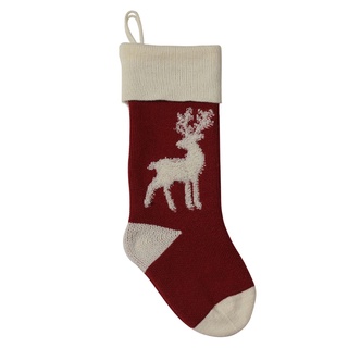 Árbol de navidad calcetín lindo 3D alce calcetines de navidad colgante colgante chimenea árbol de navidad decoraciones bolsa de caramelo (5)