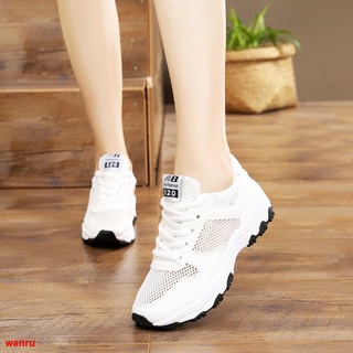 Malla Transpirable Zapatillas De Deporte 2021 Verano Nuevos Zapatos Femeninos Estudiantes Para Correr Versión Coreana De Los Pequeños Blancos Todos