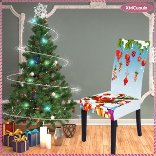 fundas de poliéster para silla de navidad/fundas impresas para asiento/decoración del hogar